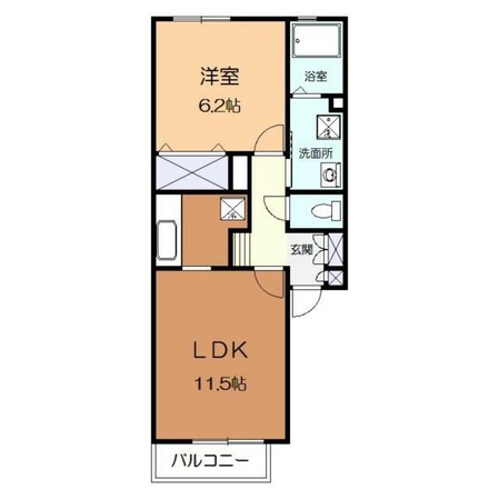 アネックスアカネの物件間取画像